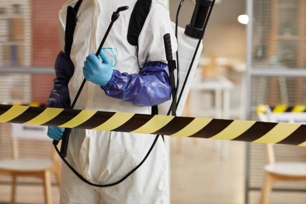 Professional Biohazard Cleanup technician working in Monroe Township, NJ